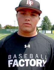 Howery at an Under Armour Baseball Factory National Tryout event.