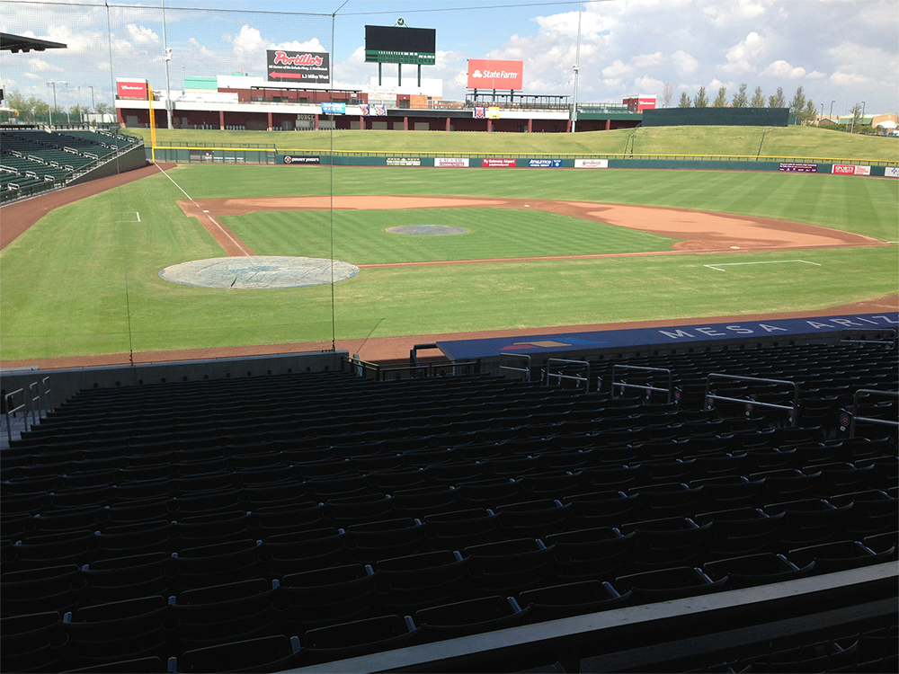 Sloan Park in Mesa, Arizona, Spring Training home of the Chicago Cubs.