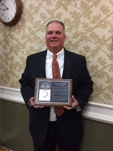 Rodney Spradlin receives during the Hall of Fame Banquet (January 25, 2018)