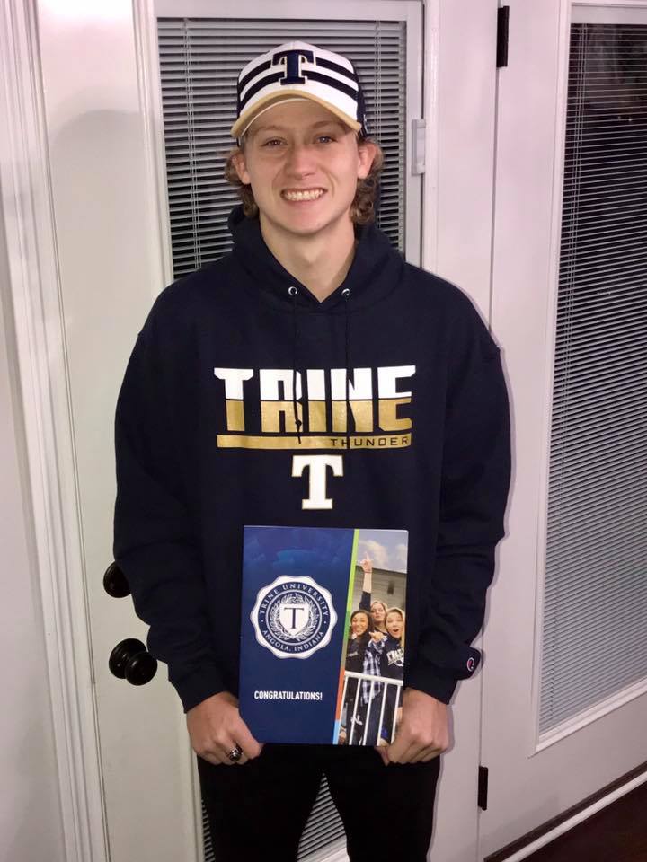 Ingram, after committing to play at Trine University.