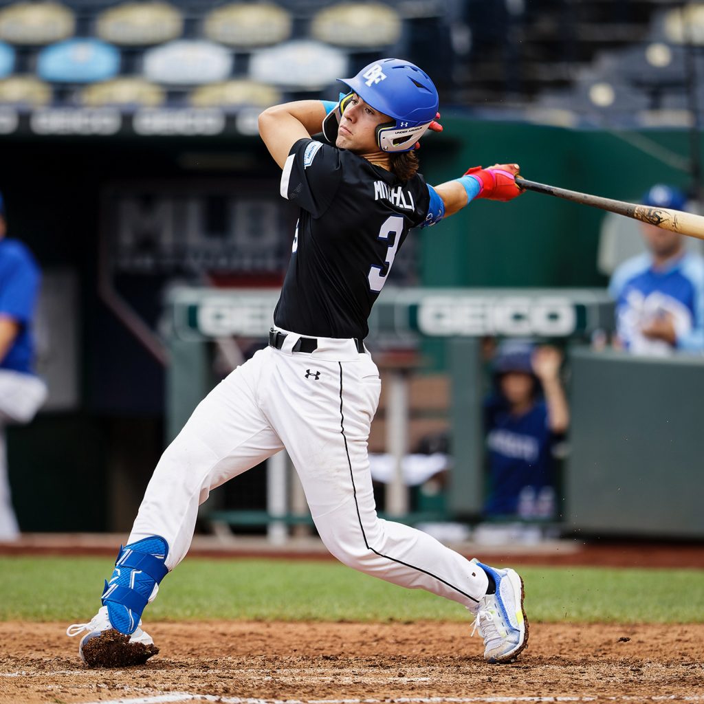 Blake Mitchell 2022 Baseball Factory All-American game at Kauffman Stadium in Kansas City, MO on Tuesday, August 16, 2022 (Photo by Eddie Kelly / ProLook Photos)